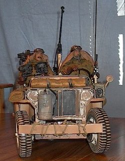 Front on view of my SAS jeep
